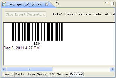 birt barcode generator preview